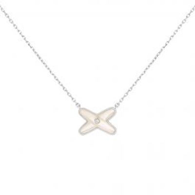 Chaumet | Jeux de Liens White Gold Mother-Of-Pearl Diamond Necklace