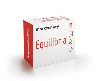 Lentes de contacto Trimestrais Equilibria Esferica Trimestral 1 unidade