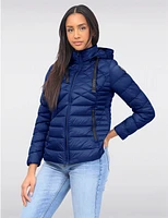 Doudoune Capuche Multi-Matelas Vegan par Saki