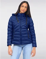 Doudoune Capuche Multi-Matelas Vegan par Saki