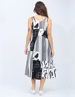 Robe A-Ligne Géométrique Radzoli