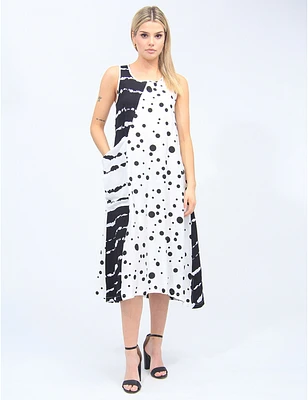 Robe Patchwork Pois et Rayures