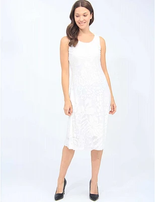 Robe Jacquard A-ligne Sans Manches Cativa