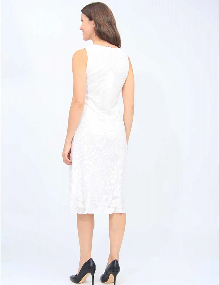 Robe Jacquard A-ligne Sans Manches Cativa