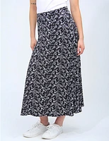 Jupe Maxi Florale A-Ligne Vamp