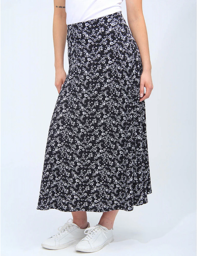 Jupe Maxi Florale A-Ligne Vamp