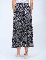Jupe Maxi Florale A-Ligne Vamp