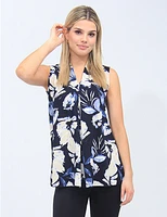 Top Floral Col V par Vamp