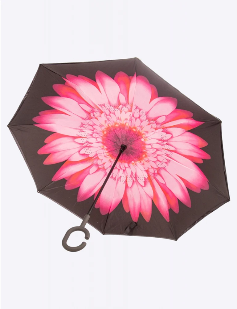 Manteaux Manteaux | La maison du manteau au Québec Parapluie Rose Polyvalent Floral Qui S'ouvre À L'envers Par Up-Brella