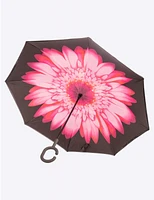 Manteaux Manteaux | La maison du manteau au Québec Parapluie Rose Polyvalent Floral Qui S'ouvre À L'envers Par Up-Brella