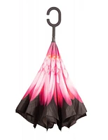 Manteaux Manteaux | La maison du manteau au Québec Parapluie Rose Polyvalent Floral Qui S'ouvre À L'envers Par Up-Brella