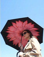 Manteaux Manteaux | La maison du manteau au Québec Parapluie Rose Polyvalent Floral Qui S'ouvre À L'envers Par Up-Brella