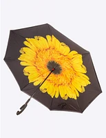 Manteaux Manteaux | La maison du manteau au Québec Parapluie Jaune Polyvalent Floral Qui S'ouvre À L'envers Par Up-Brella