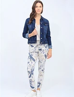 Veste Denim Stretch Courte Baccini