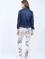 Veste Denim Stretch Courte Baccini