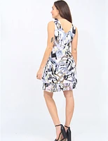 Robe Imprimé Abstrait Sans Manches Tango Mango