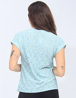 T-Shirt Œillets Fleurs Mandy Evans