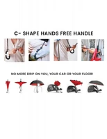 Manteaux Manteaux | La maison du manteau au Québec Parapluie Inversé Pratique Avec Une Grande Fleur Sur Le Auvent Par Up-brella