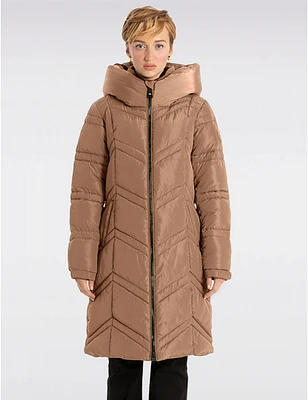 Manteau Maxi Puffer Capuche par Point Zero