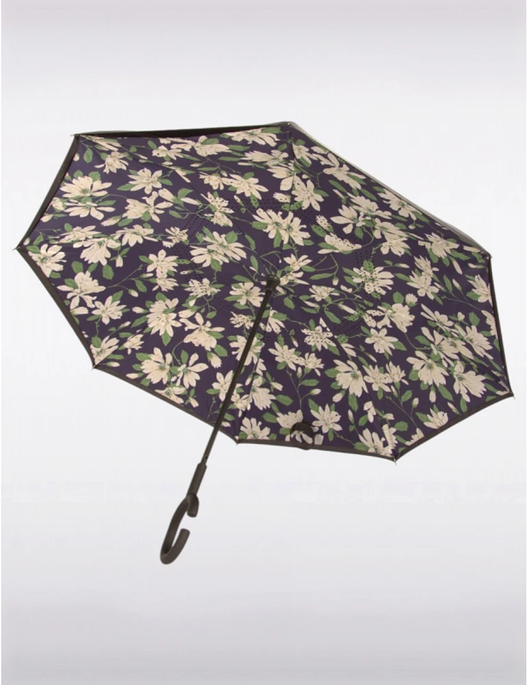 Manteaux Manteaux | La maison du manteau au Québec Parapluie Réversible Polyvalent Multicolore avec Motif de Fleurs et de Feuilles