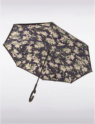 Manteaux Manteaux | La maison du manteau au Québec Parapluie Réversible Polyvalent Multicolore avec Motif de Fleurs et de Feuilles