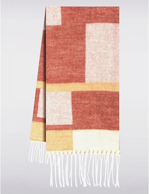 Manteaux Manteaux | La maison du manteau au Québec Foulard Italien À Carreaux et Color-block avec Motif Jacquard par Froccella