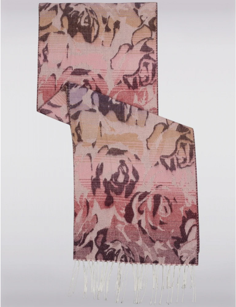 Manteaux Manteaux | La maison du manteau au Québec Foulard italien chic avec motif jacquard floral par Froccella