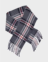 Manteaux | La maison du manteau au Québec Foulard ObIong Italien Avec Bords Frangés et Motif Rayé par Froccella