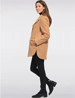 Manteau Bouclé Col Cranté par Anne Klein