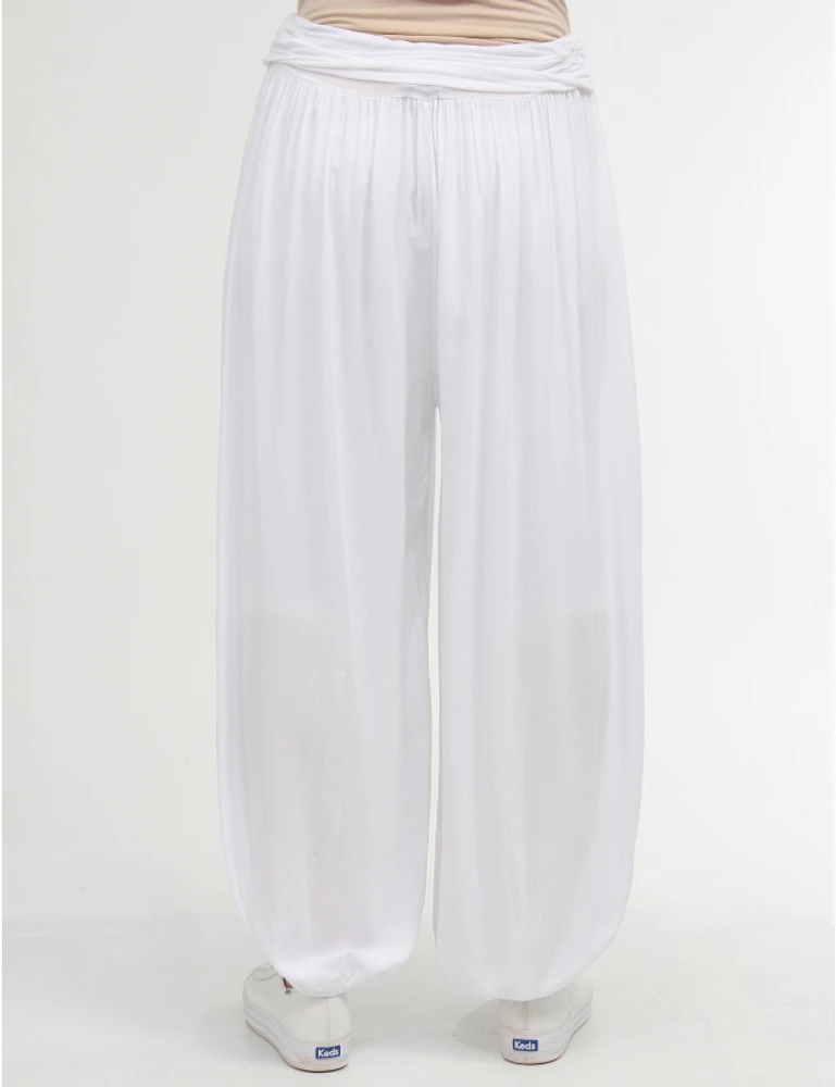 Pantalon Ballon Taille Froncée Froccella