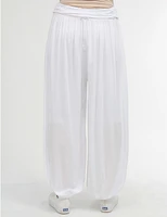 Pantalon Ballon Taille Froncée Froccella