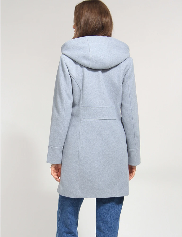 Manteau Melton Capuche Vegan par Details