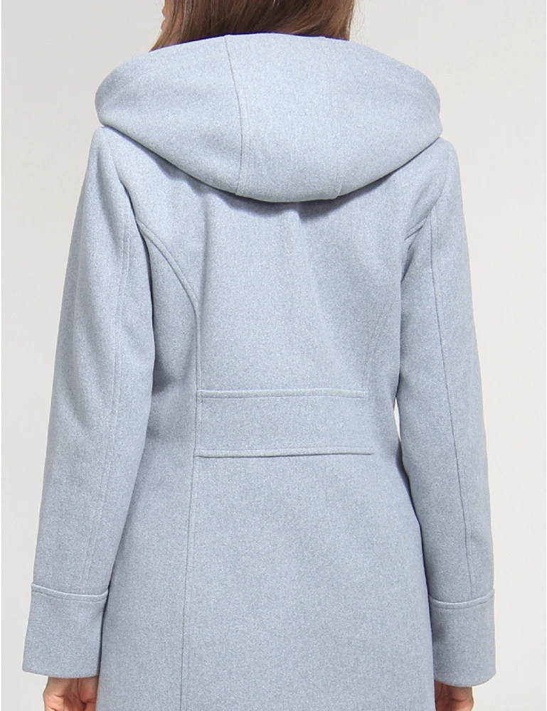 Manteau Melton Capuche Vegan par Details