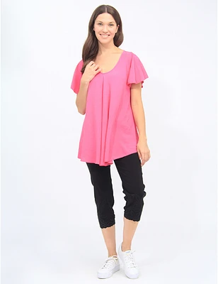 Blouse Plissée Col V Froccella