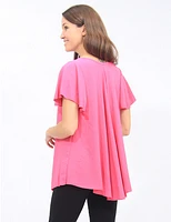 Blouse Plissée Col V Froccella