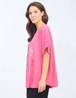 Blouse Florale Sequins Froccella