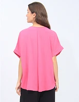 Blouse Florale Sequins Froccella