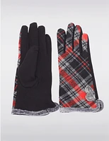 Gants Plaid Melton Vegan