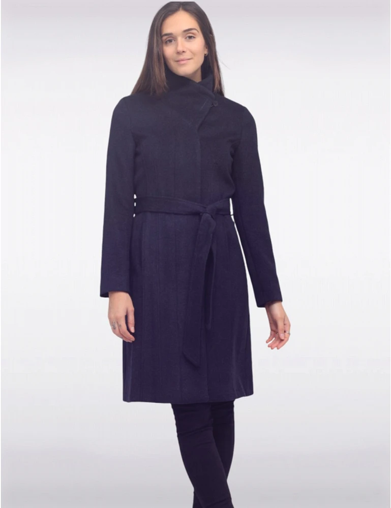 Manteau Col Croisé Ceinturé par Cole Haan