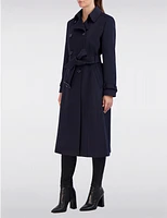 Trench Maxi Laine Double-Boutonnage par Cole Haan