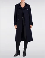 Trench Maxi Laine Double-Boutonnage par Cole Haan