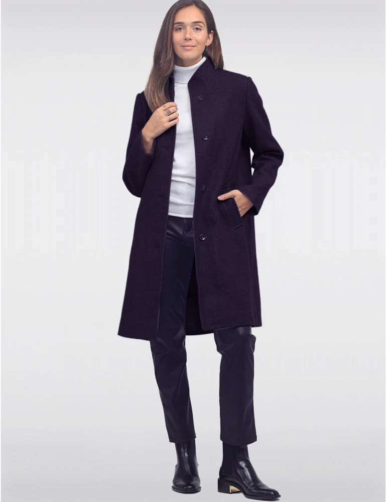 Manteau Capuche Fourrure Véritable par Styla