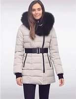 Manteau Ceinturé Matelassé Vonne par Sokos