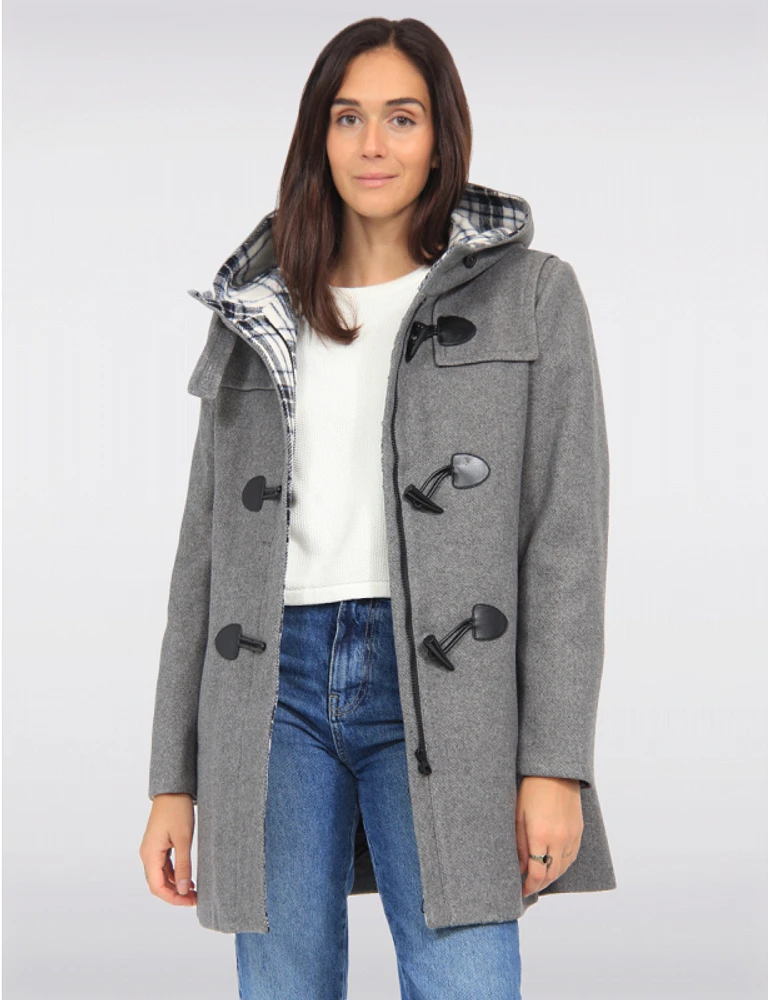 Duffle Coat Capuche Laine par Saki