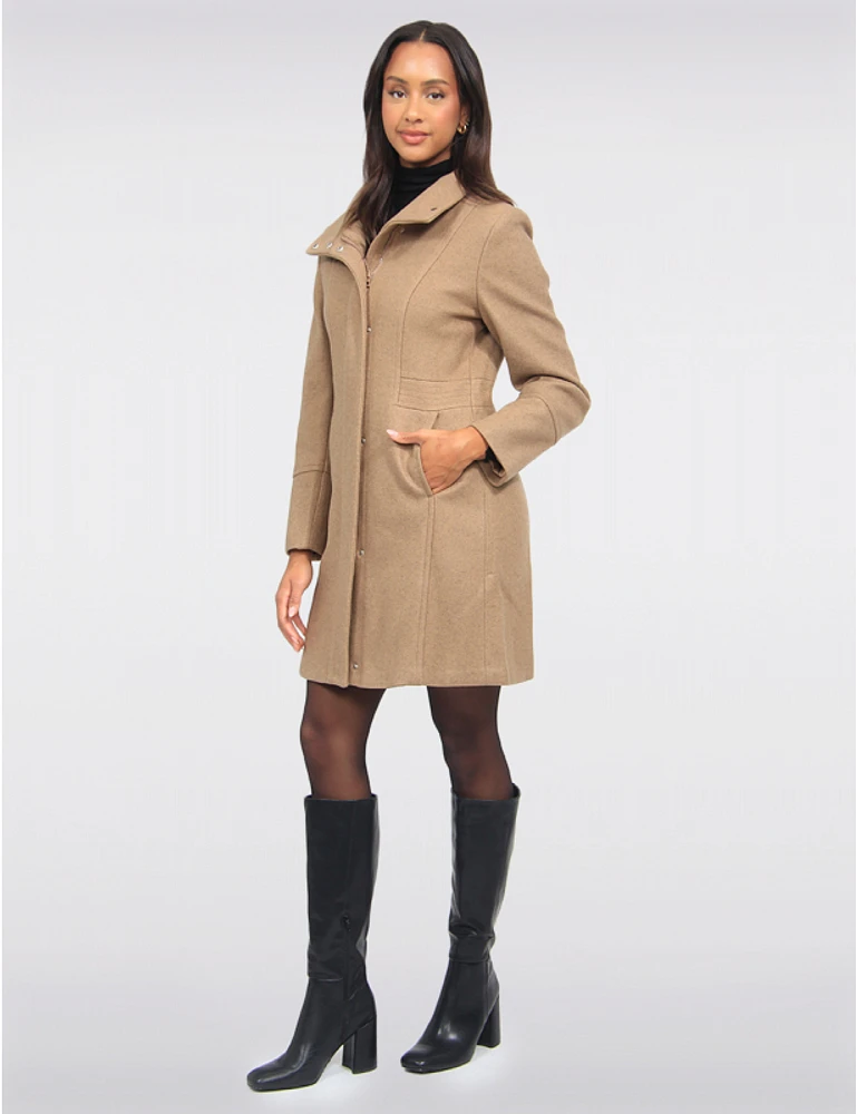 Manteau Élégant Laine Slim par Saki