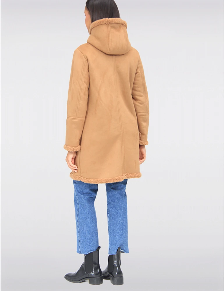 Manteau Capuche Daim Saki