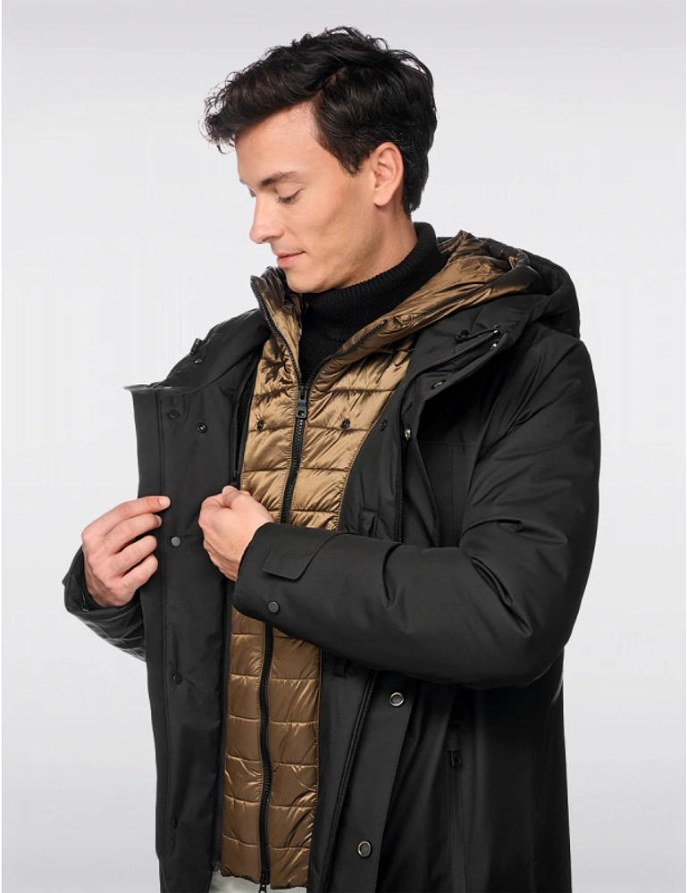 Parka Double Capuche Zip par Geox