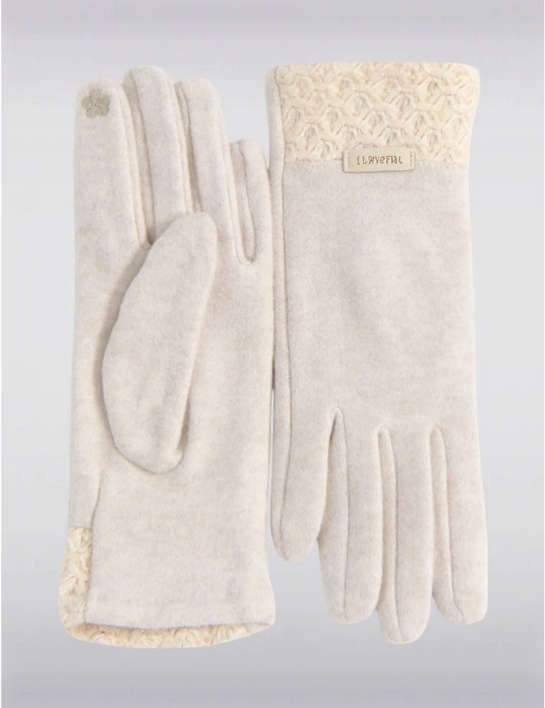 Gants Vegan Laine Stretch par Saki