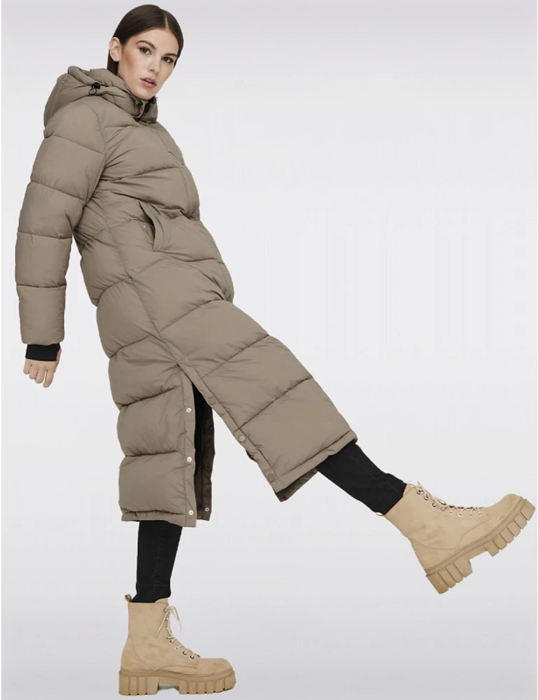 Manteau Long Plume Sans par Only