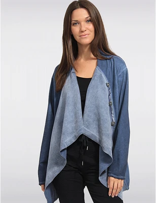 Cardigan Drapé Asymétrique par Froccella